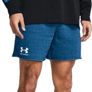 Under Armour Rival 6 In Heathered Blue Shorts